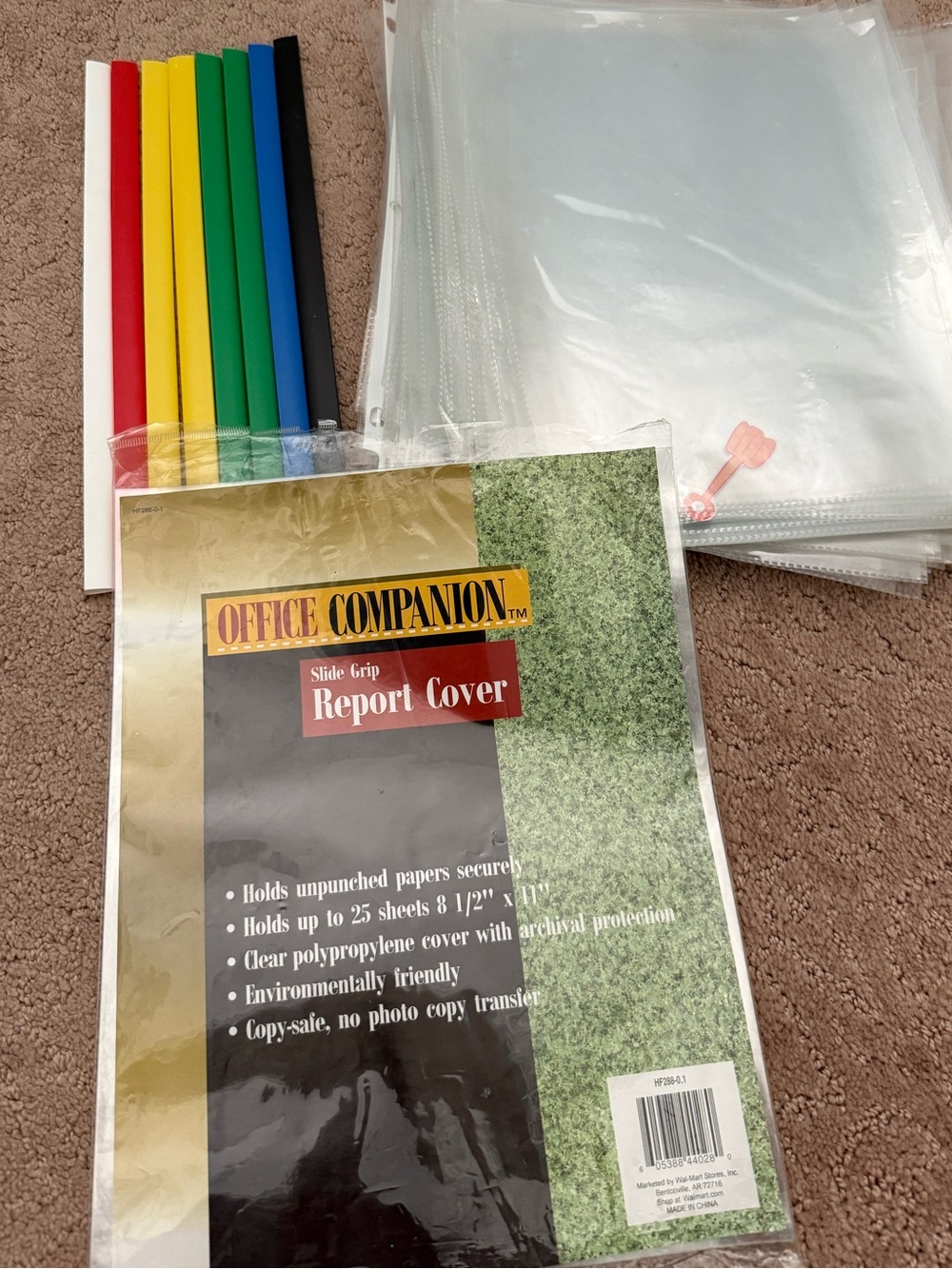 Lot of Assorted Binder Sheets, Covers, Grips | Office Supplies